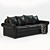 Classic English Style Leather Sofa - 3 Colors 3D model small image 3