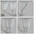 Mansard Window Tulle: 4 Variants 3D model small image 2