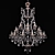Elegant Crystal Chandelier: 860755 Polys 3D model small image 1