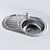 Stylish Kitchen Sink - CG 1 3D model small image 1