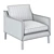 Stackable Armchair: BW_127_1000 3D model small image 3