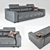 Luxury Elvis Sofa by Cinno Cillini 3D model small image 2