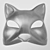 Sleek Black Cat Mask 3D model small image 2