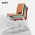 HON Motivate Stack Chairs: Vibrant Colors, Stacking Convenience 3D model small image 1