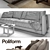 Poliform Bristol Sofa 3D model small image 3