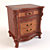 Elegant Carvelli Bellagio Bedside Table 3D model small image 1