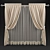 Title: Folded Glass Curtain Ties 3D model small image 1