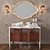 Gaia Mobili: Nouveau 2 Bathroom Collection 3D model small image 1