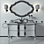 Gaia Mobili: Nouveau 2 Bathroom Collection 3D model small image 3