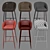 Elegant Agatha Bar Stool 3D model small image 3