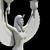 Isis Candlestick: Goddess of Motherhood 3D model small image 3