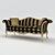 Elegant Ceppi Art Sofa 3D model small image 1