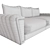Contemporary Fabric Sofa 5326DV 3D model small image 3