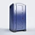 Modern Plastic Toilet Cubicle 3D model small image 2