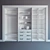 Custom-Built Wardrobe: 2600mm x 3200mm x 600mm 3D model small image 3