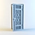 Modern Metal Entrance Door - "Uzkovka 3D model small image 3