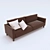 Time Break: Stylish Modern Sofa 3D model small image 2