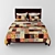 Patchwork Bed: Quilted Comfort at Your Fingertips! 3D model small image 1