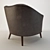 Arteriors Duprey Armchair: Mid-century Elegance 3D model small image 2