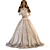 Title: Elegant 2017 Wedding Dress 3D model small image 1