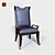 Elegant Upholstered Dining Chair 3D model small image 2