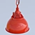 Lussole Red Loft Chandelier 3D model small image 2