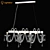 Elegant Corno Lightstar Pendant 3D model small image 1