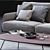 Ditre Italia ELLIOT: Luxury Corner Sofa Set 3D model small image 2