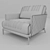 Gorini CHANEL Armchair: Sleek, Stylish, Comfortable 3D model small image 3