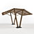 Sturdy Wooden Shed | Steel Anchored | Compact 3D model small image 1