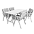 Modern Scandinavian Dining Set 3D model small image 3