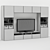 Sleek Ikea BESTA TV Stand 3D model small image 3