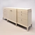 Sleek Manhattan Cabinet with 6 Drawers 3D model small image 3