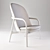 Elegant Neva Lounge Armchair 3D model small image 3