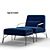 Sleek and Sophisticated: Ligne Roset Humphrey Armchair 3D model small image 1