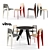 Vitra GUERIDON & STANDARD Set 3D model small image 1