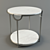 Elegant Oval Side Table: Bernhardt Morello 3D model small image 1