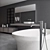 Luxury Bathroom Furniture Set - Customizable Design 3D model small image 2