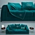 Fendi Pagoda Sofa: Exquisite Elegance 3D model small image 2