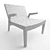 Cincinnati Lounge Chair: Stylish Comfort for Any Space 3D model small image 2