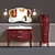 Title: Italian Tulip Bathroom Furniture Set 3D model small image 1