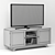Sleek Altra Furniture TV Stand 3D model small image 3