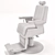 Antique Barber Chair: Luxury and Polished Craftsmanship 3D model small image 2