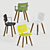 Coco by OASIQ: Modern Aluminum Chair 3D model small image 1
