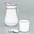 Elegant Glass Pitcher 3D model small image 2