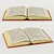 Real World Scale Open Book 3D 3D model small image 1