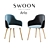 Modern Arlo Chair: Sleek Design with High Polygons 3D model small image 1