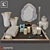 Elegant Decor Set: Tulip, Aram Candles, Paloma 3D model small image 1