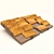 Delicious Focaccia Flat Bread 3D model small image 1