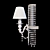 Elegant Flamina NERO Crystal Wall Sconce 3D model small image 2